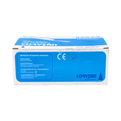Depresores Madera Corysan 100u