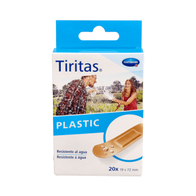 Tiritas plástico sobre 20uds