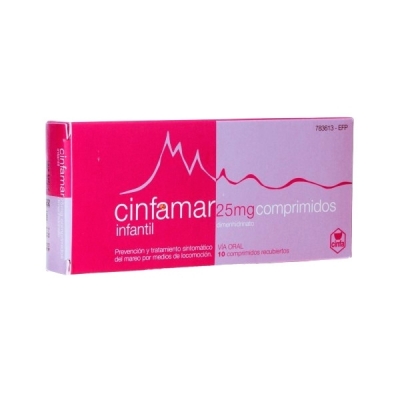 CINFAMAR INFANTIL 25MG, 10...