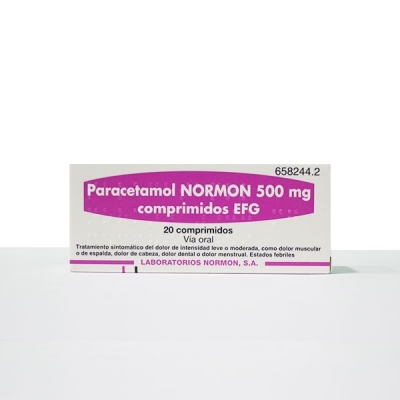 PARACETAMOL NORMON EFG 500...